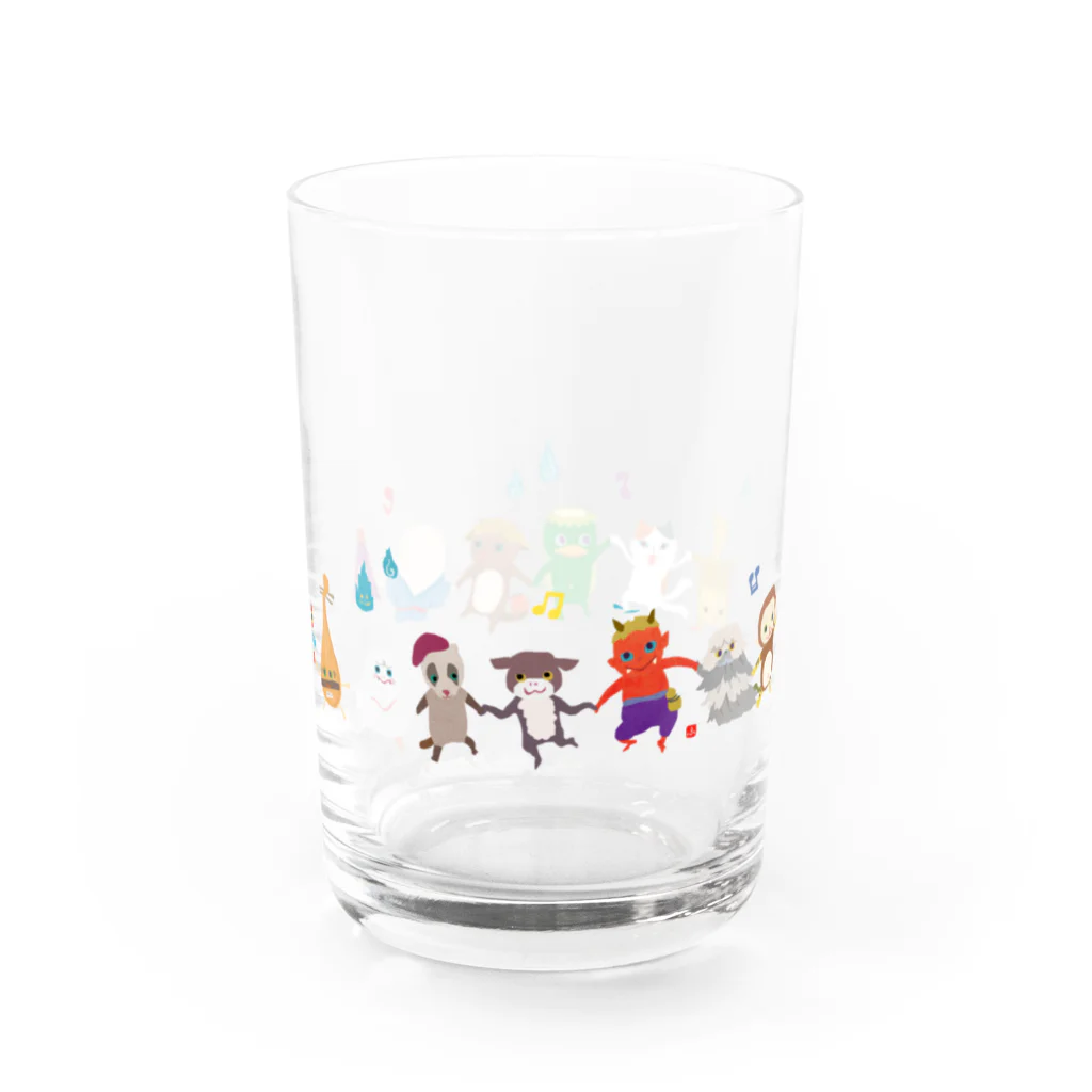 おばけ商店のおばけグラス＜妖怪ラインダンス壱＞ Water Glass :right