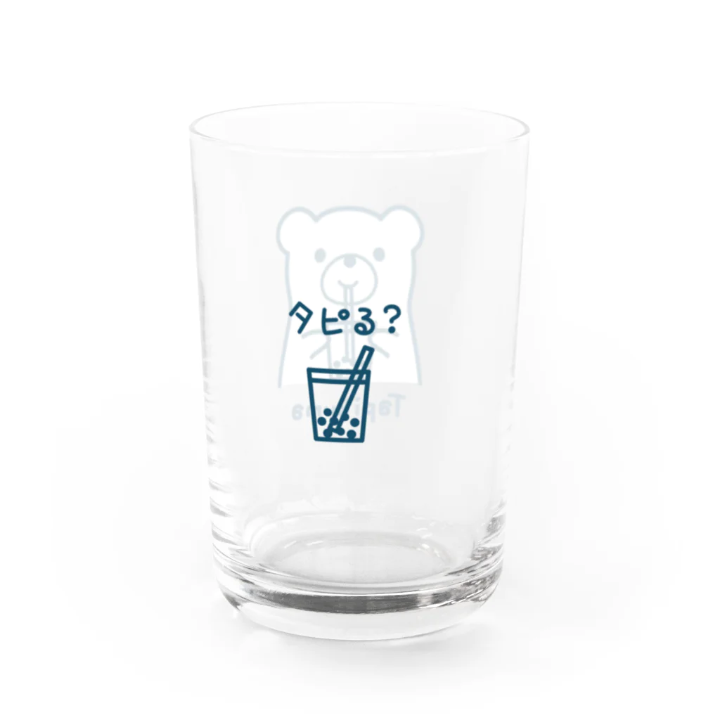 あずき缶のタピくま Water Glass :right