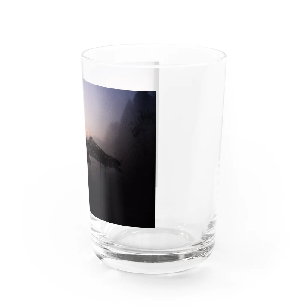 バブ商店の朝日グラス Water Glass :right