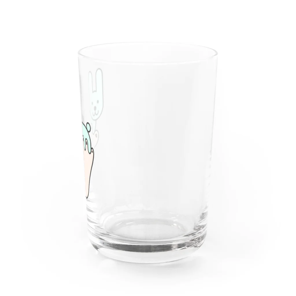 クアッカワラビーくんの日常＆あしゆびふれんず公式グッズのあしゆびうさぎ Water Glass :right