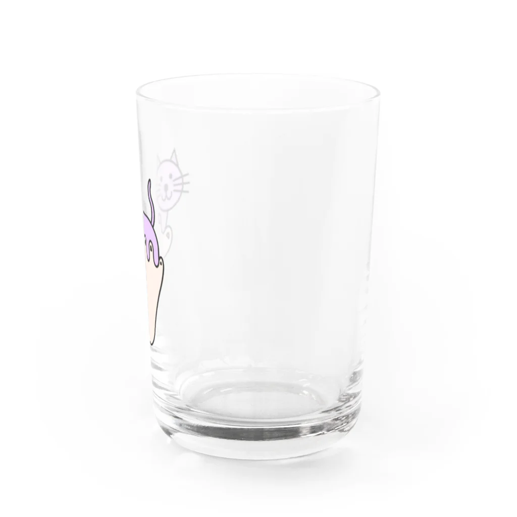 クアッカワラビーくんの日常＆あしゆびふれんず公式グッズのあしゆびねこ Water Glass :right