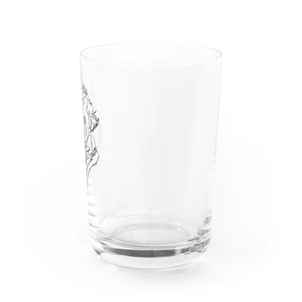 音楽愛好家協会「こんごう」 の【ベートーベン】-ブラック Water Glass :right