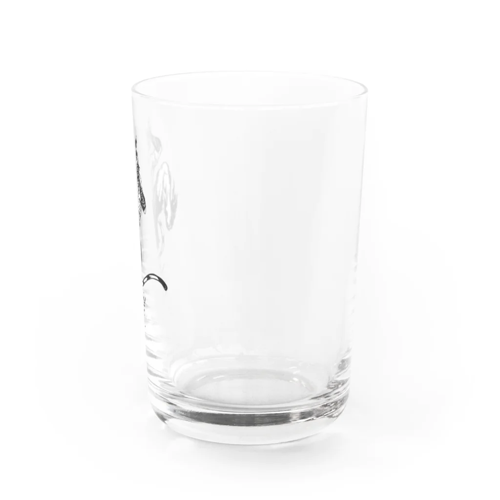 切り絵ariのにゃんこファイター Water Glass :right