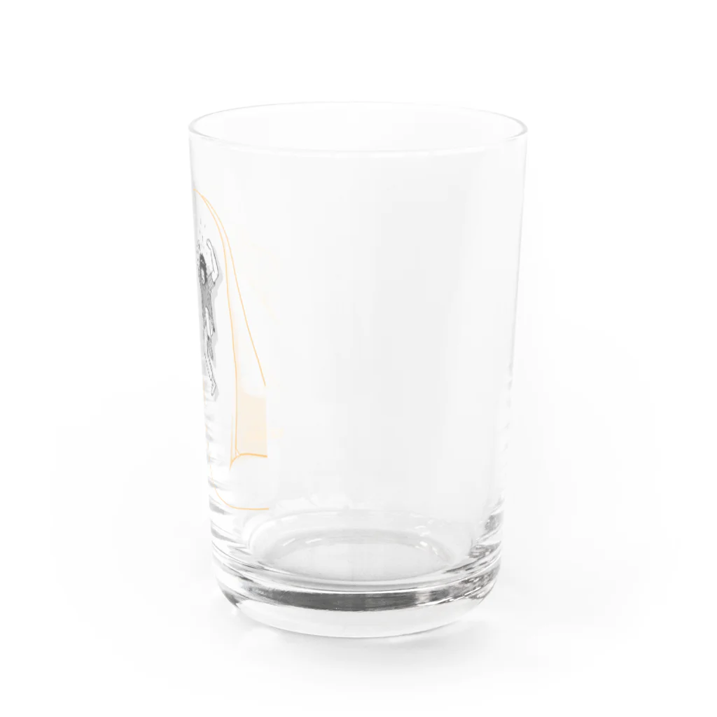 galleryHAKUSENの独身アパートどくだみ荘「飛び降りるヨシオ」 Water Glass :right