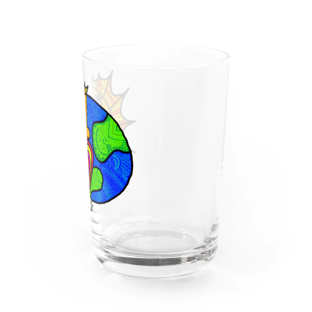 Micky's art _ Officialの地球に恋して　太陽バージョン　グラス Water Glass :right