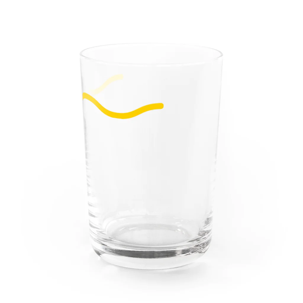 P2B Hausの分かる人にしかわからないニョロ単体ロゴ Water Glass :right