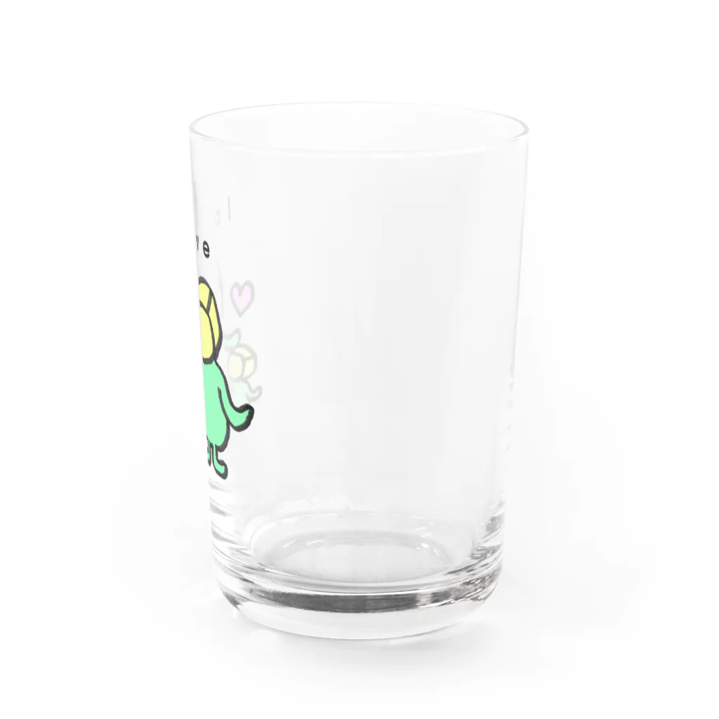 かくたろう Kakutaro cubemanのちょいメタ 角太郎 Kakutaro【love】 Water Glass :right