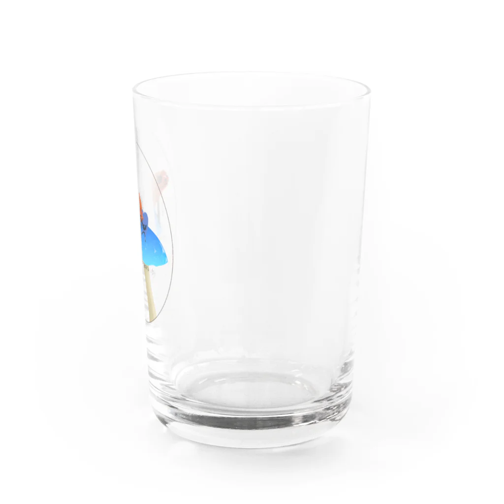 蜏【 石龍子堂-TOKAGEDO-】のイチゴヤドクガエル Water Glass :right