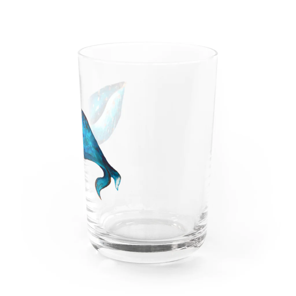 EMINA  PRINTSの金色のくじら Water Glass :right