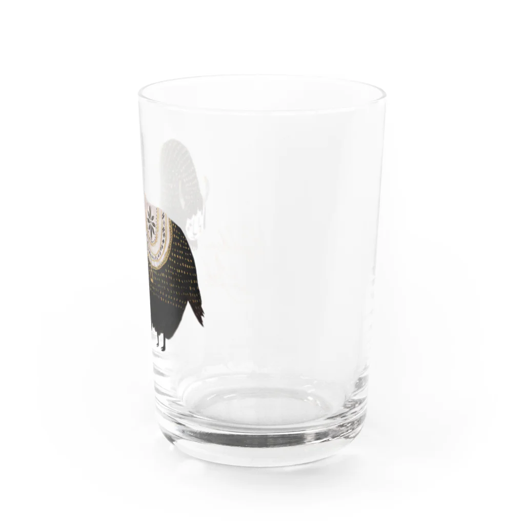 EMINA  PRINTSの絶滅危惧種のヤク Water Glass :right