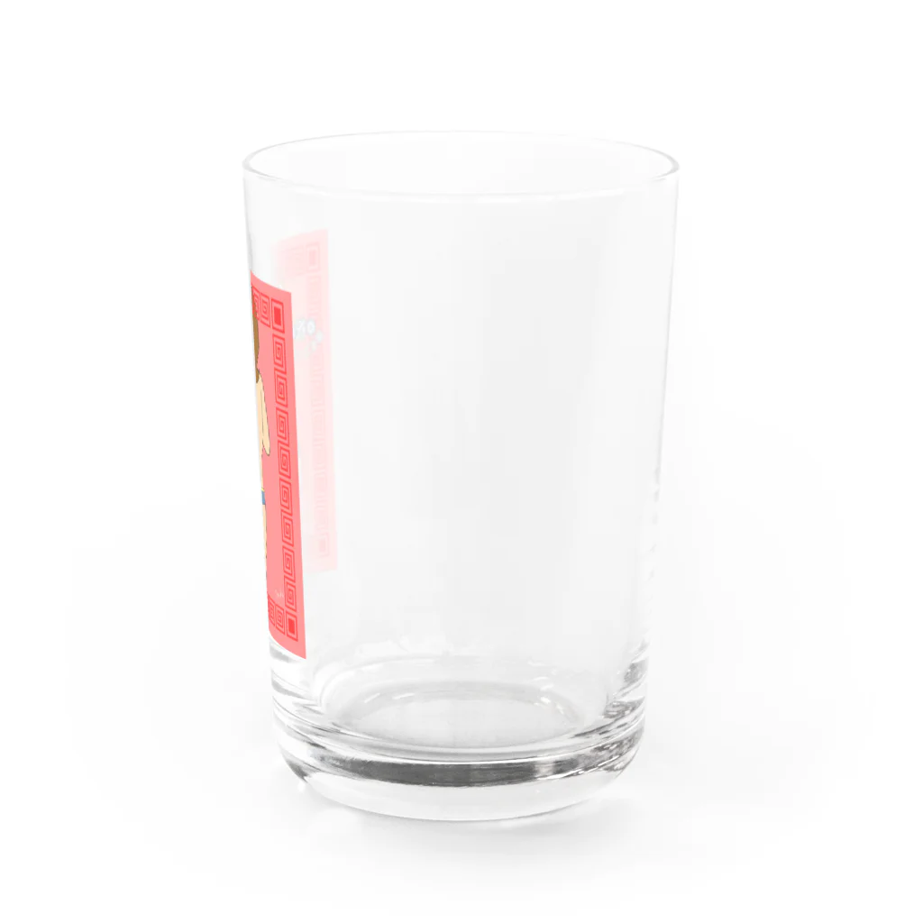 トオヤマ商店街のやすかお誕生日おめでとう Water Glass :right