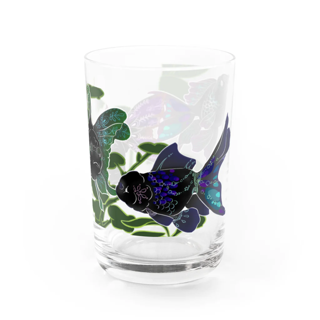 あやるの黒オランダ獅子頭 Water Glass :right