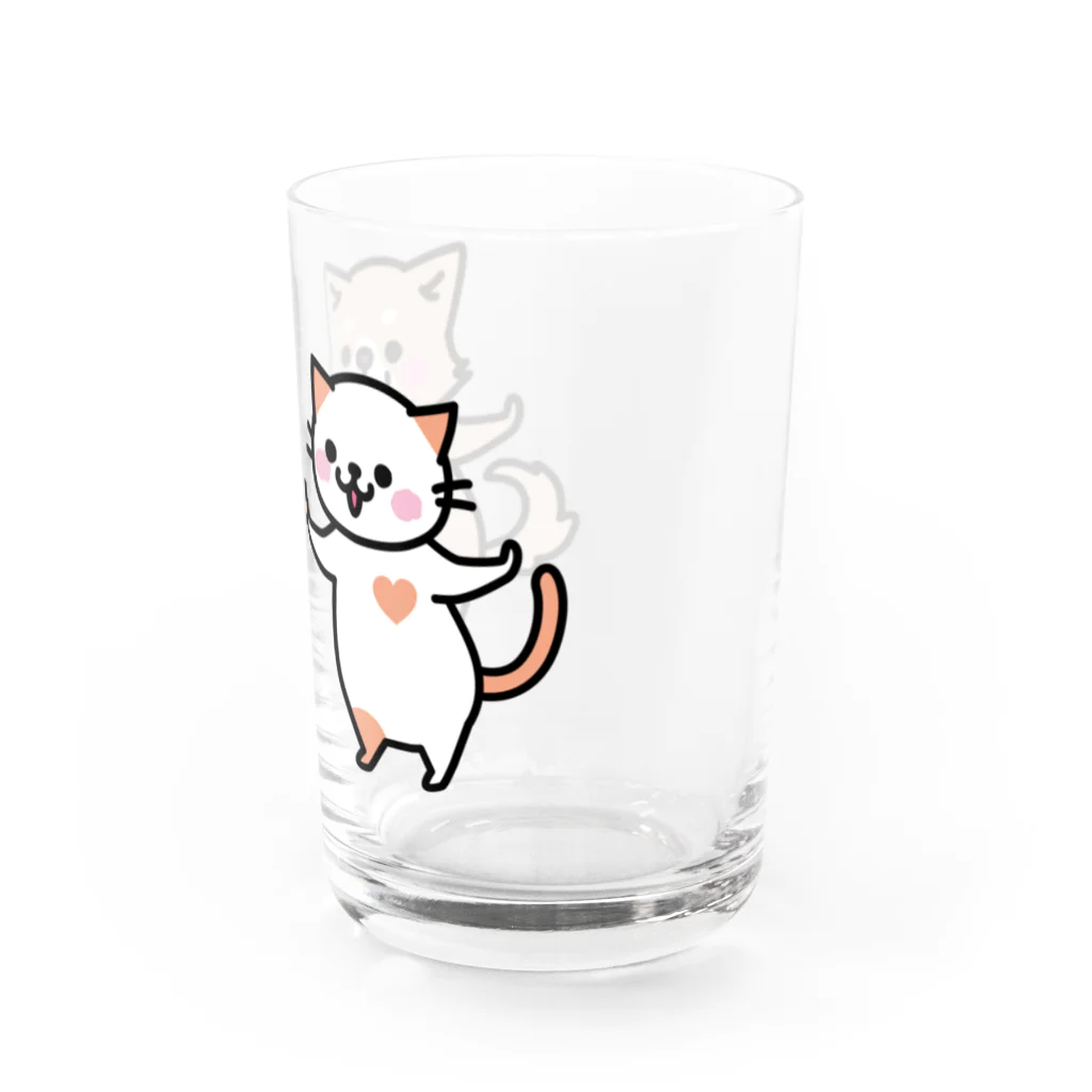 おはぎ雑貨店のなかよし Water Glass :right