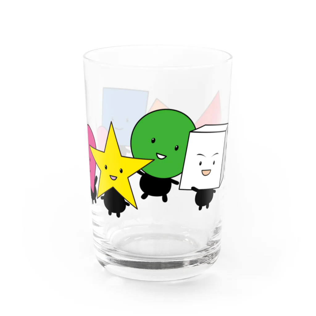 キッズポケットのいろんなかたちさん グラス Water Glass :right