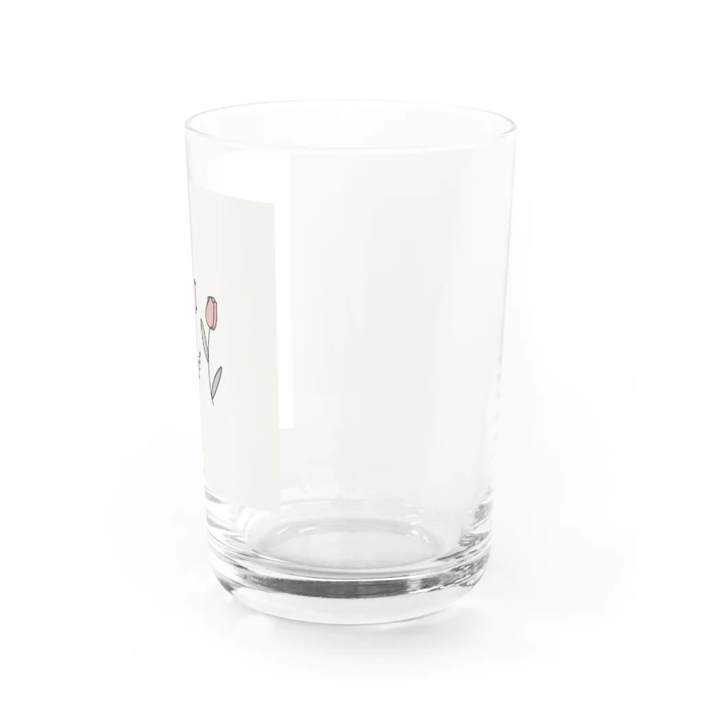 ねむるのチューリップ Water Glass :right