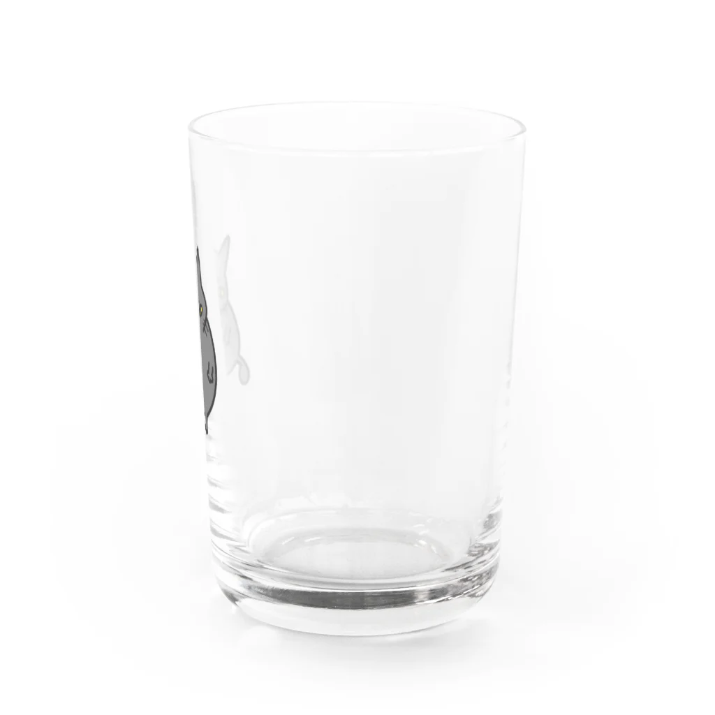 テンちゃん一家の黒猫レイリー Water Glass :right