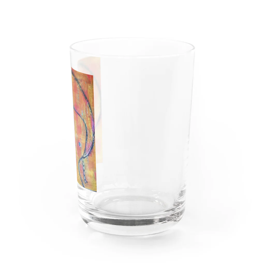 okaka-yamabokkoの虹色のワンピース グラス右面