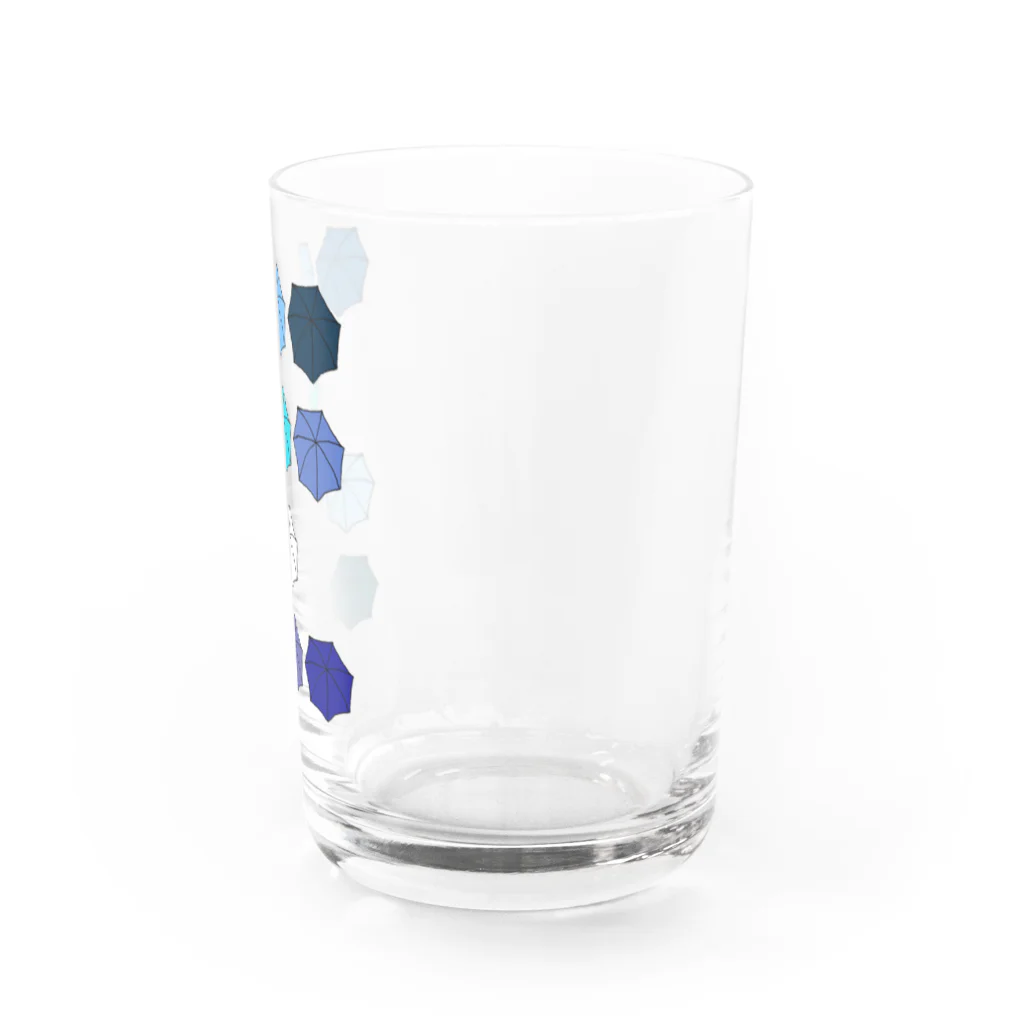 気ままに創作　よろず堂の傘の花　あお Water Glass :right