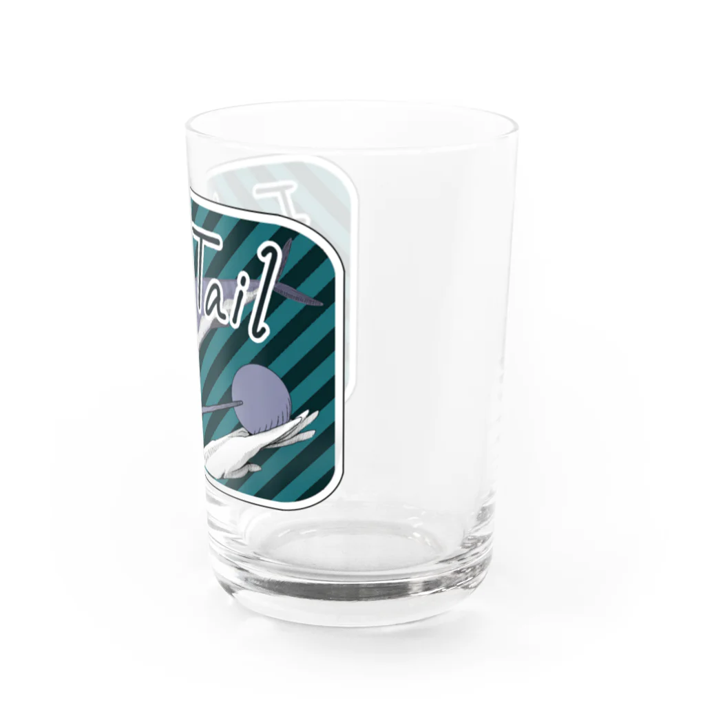 わおさきのFISH-TAIL蒼 Water Glass :right