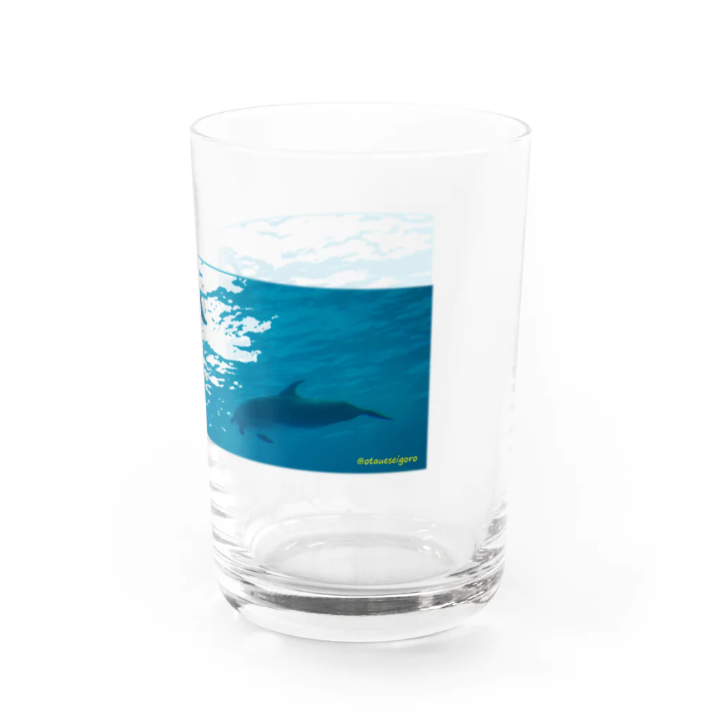 坂巻通り衣料品店の🐬ඩොල්ෆින් සමඟ Water Glass :right