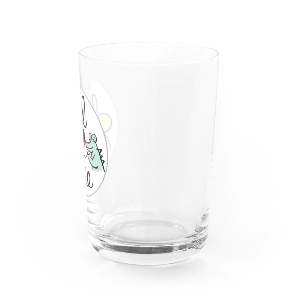 ひなげし商店のオール三重／ワニくん Water Glass :right