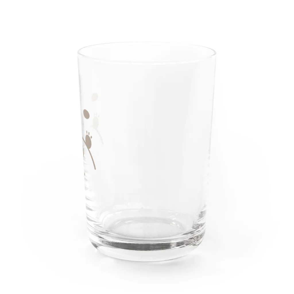 わたあめわんこしょっぷのほほえむ、わたあめわんこ Water Glass :right