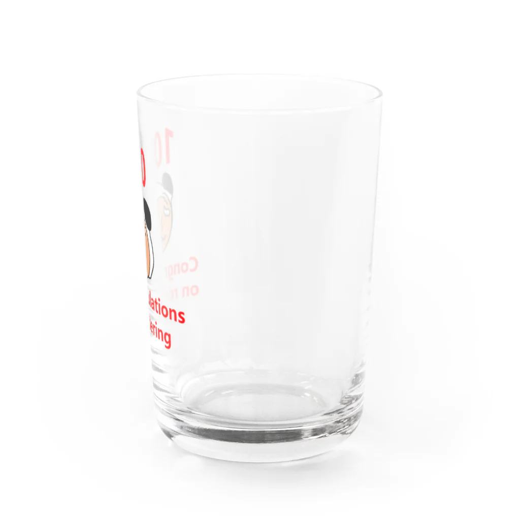 との１００記念グラス Water Glass :right