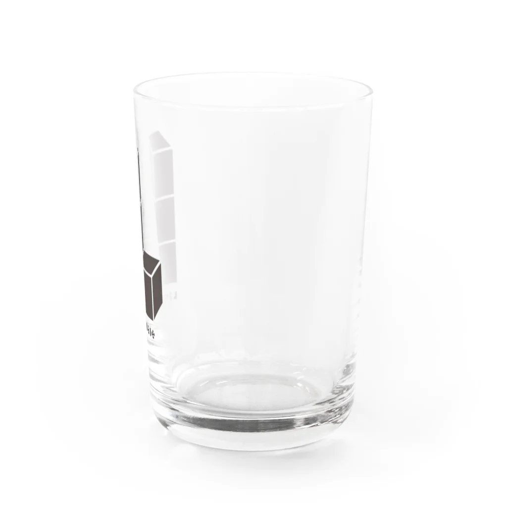 大阪日本橋オタクバーLittletale(リトルテイル)のLittletaleロゴシリーズ(BLK) Water Glass :right