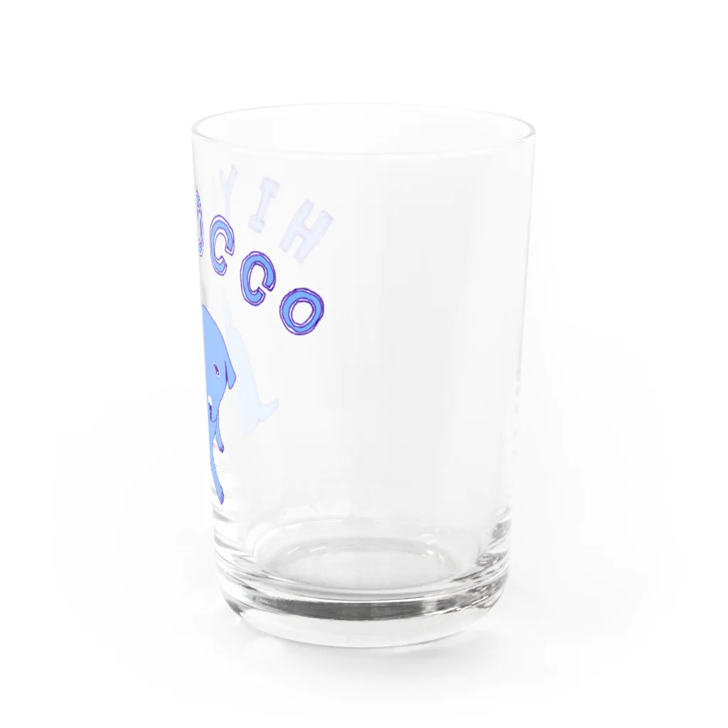NIKORASU GOのわんこデザイン「ひよっこ」（Tシャツ・パーカー・グッズ・ETC） Water Glass :right
