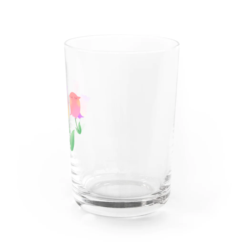 リリラレのスパンコール🌷チューリップ Water Glass :right