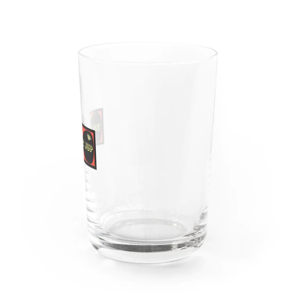 YellowJupのYJ 蝶ネクBOXロゴ グラス Water Glass :right