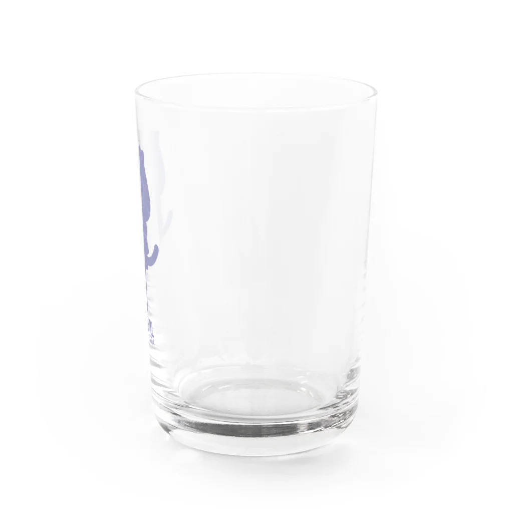 松や SUZURI店の２本のシッポが吾輩のトレードマークにござる Water Glass :right