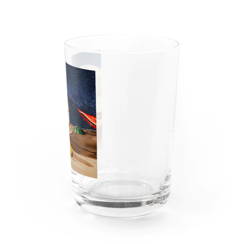 いながきあきひろのbanana moon Water Glass :right