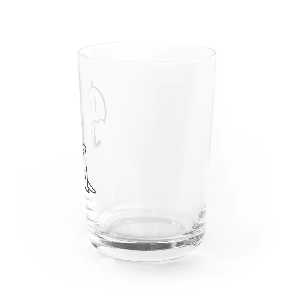 勝海裕@JUNK！の傘をさすカワウソ Water Glass :right