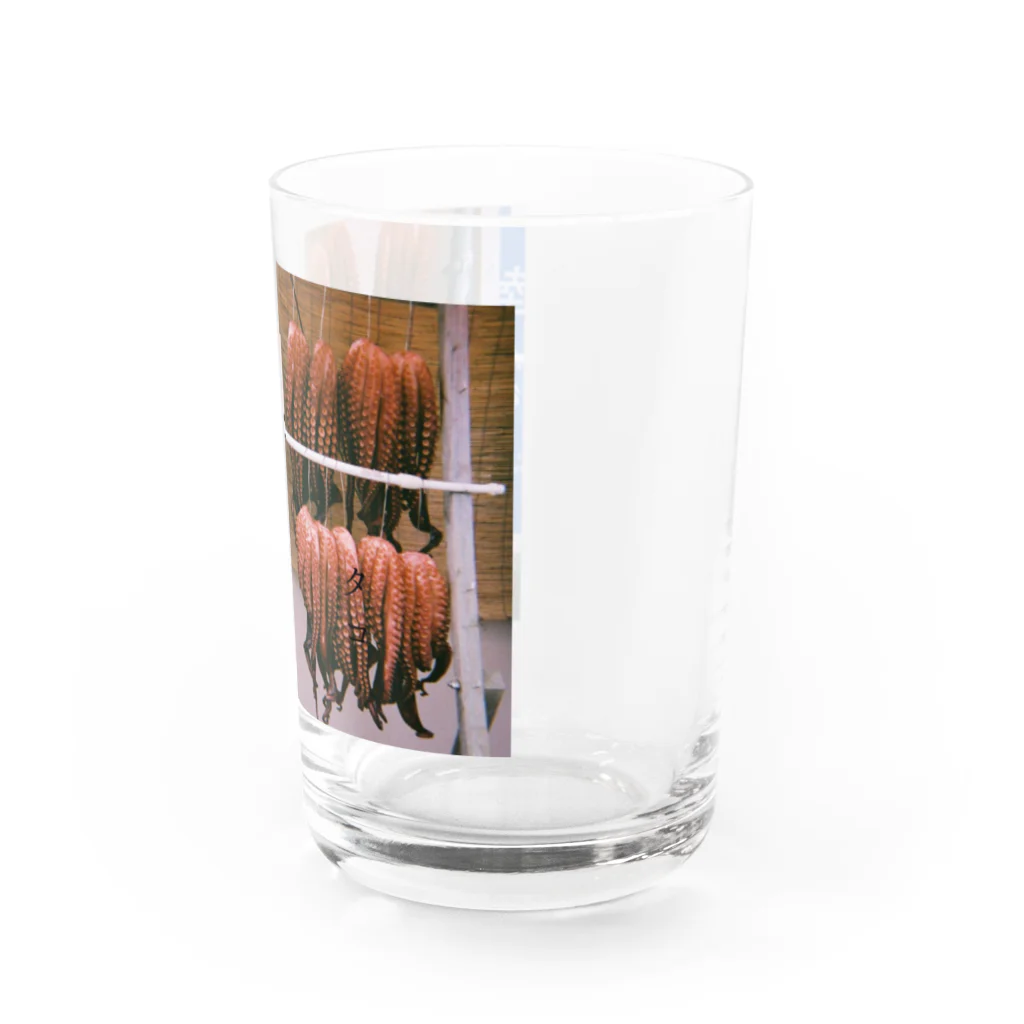 青 海 フィルム 日常の文字入り たこ ｔａｃｏ タコ Water Glass :right