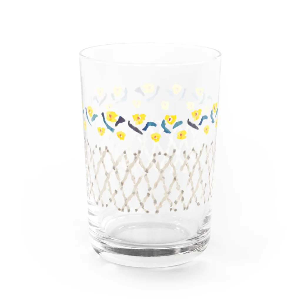 のばら（NOBARA）の黄色のお花コップ Water Glass :right