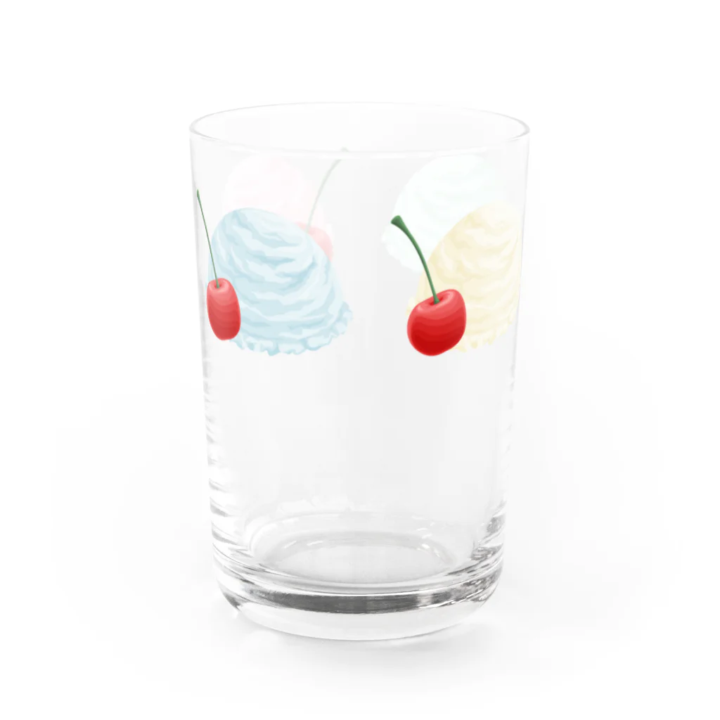 竹脇モータース２号店の大盛り-なんでもクリームソーダになるグラス Water Glass :right