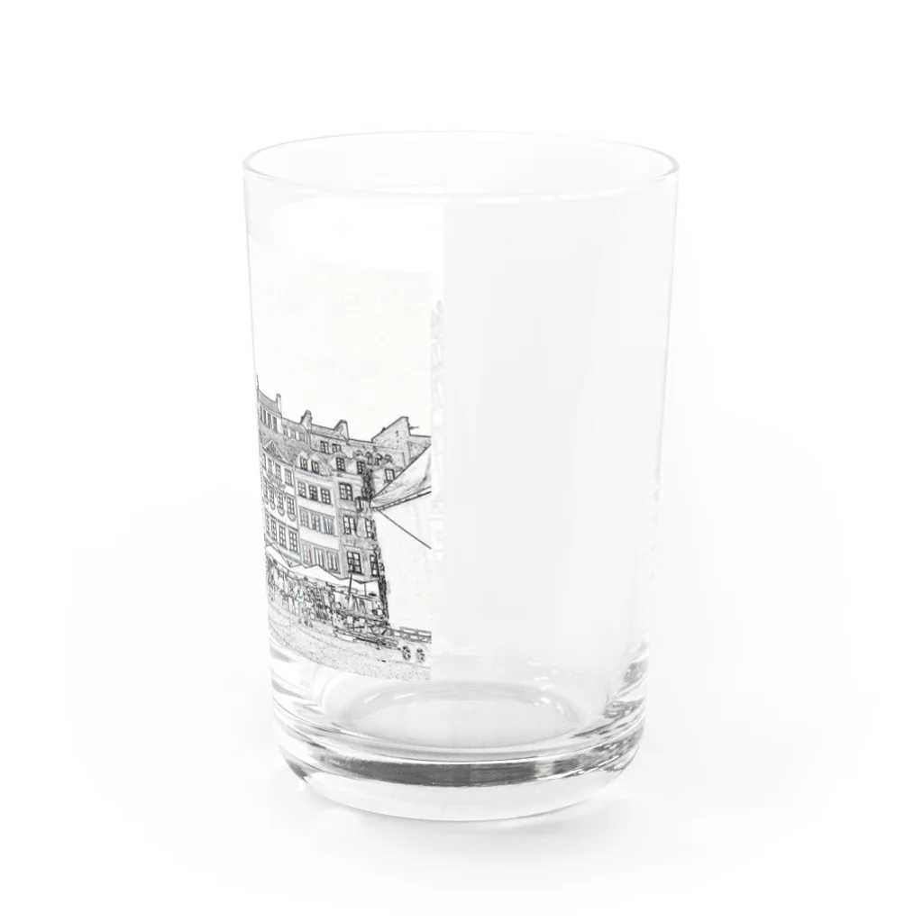 モモンヌの洋服屋さんのワルシャワ旧市街 Water Glass :right