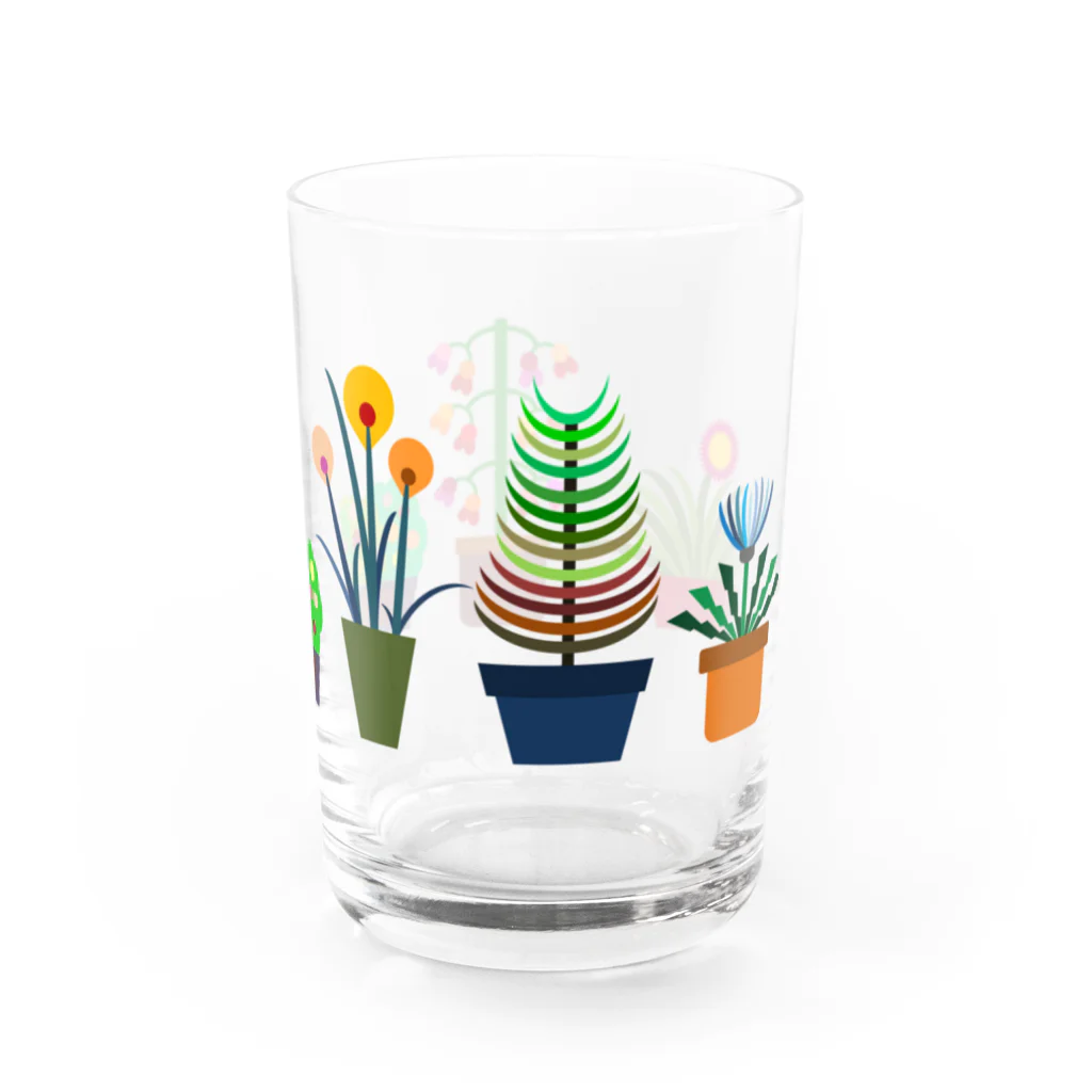 うさぎのきた道&の鉢植えたちC Water Glass :right