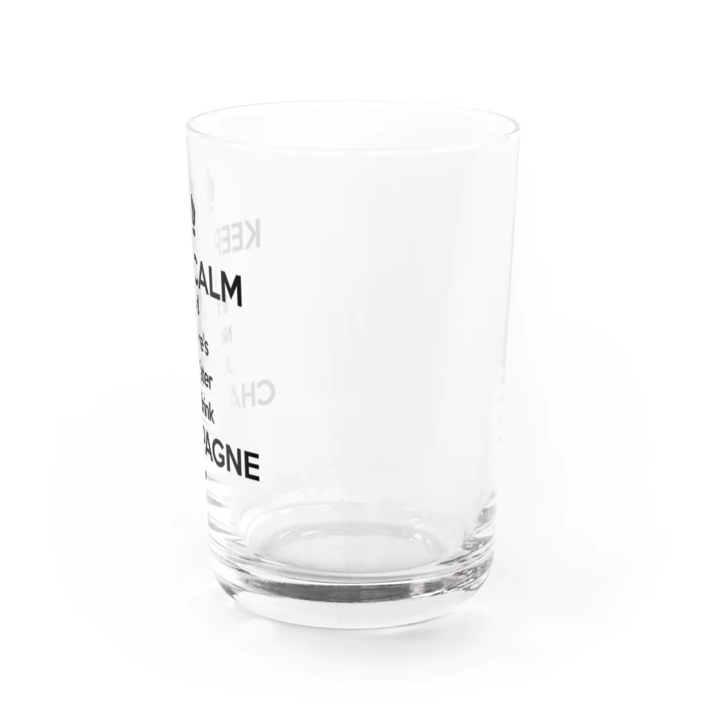 スペィドのおみせsuzuri支店のばぶばぶ！ (white body) Water Glass :right