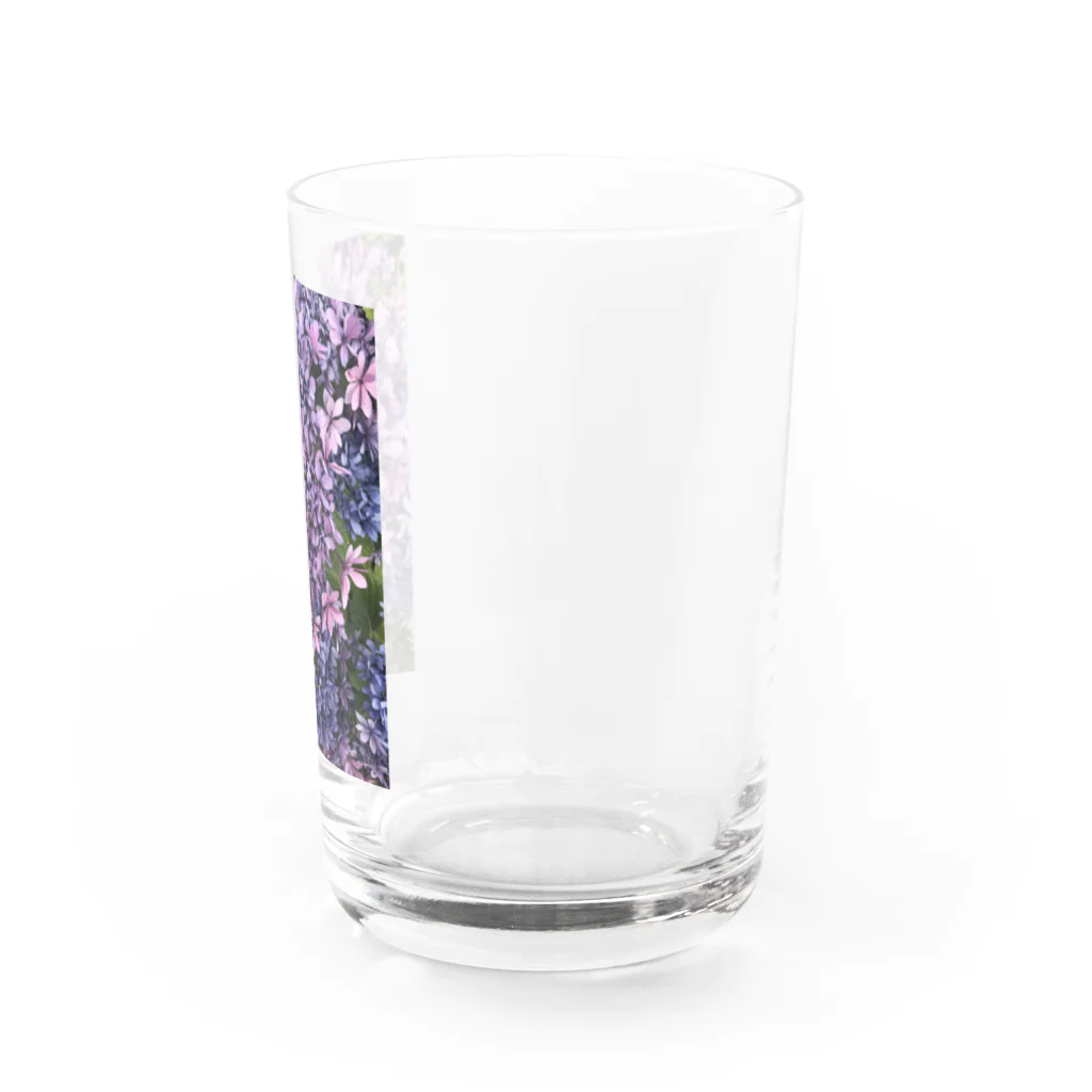 むむむむの紫陽花 グラス右面