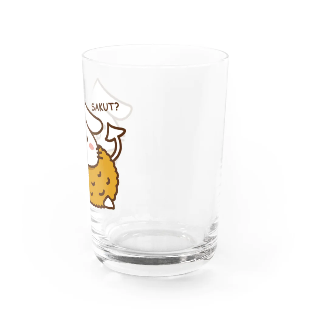 トムトムプリンのいかねこ「イカフライ」 Water Glass :right