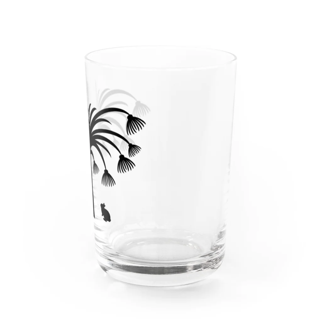 うさぎのきた道&の白黒木兎c Water Glass :right