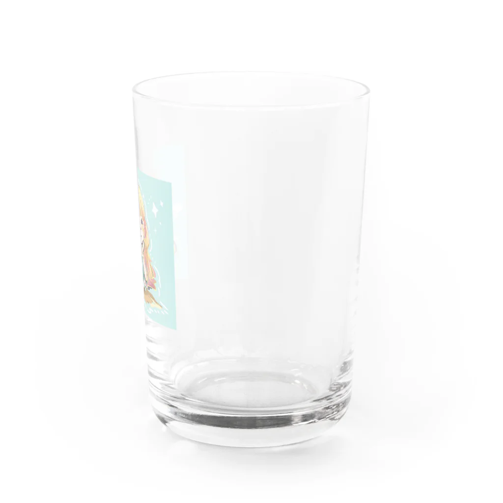 ちゃいんぽっとの少女と落書き Water Glass :right