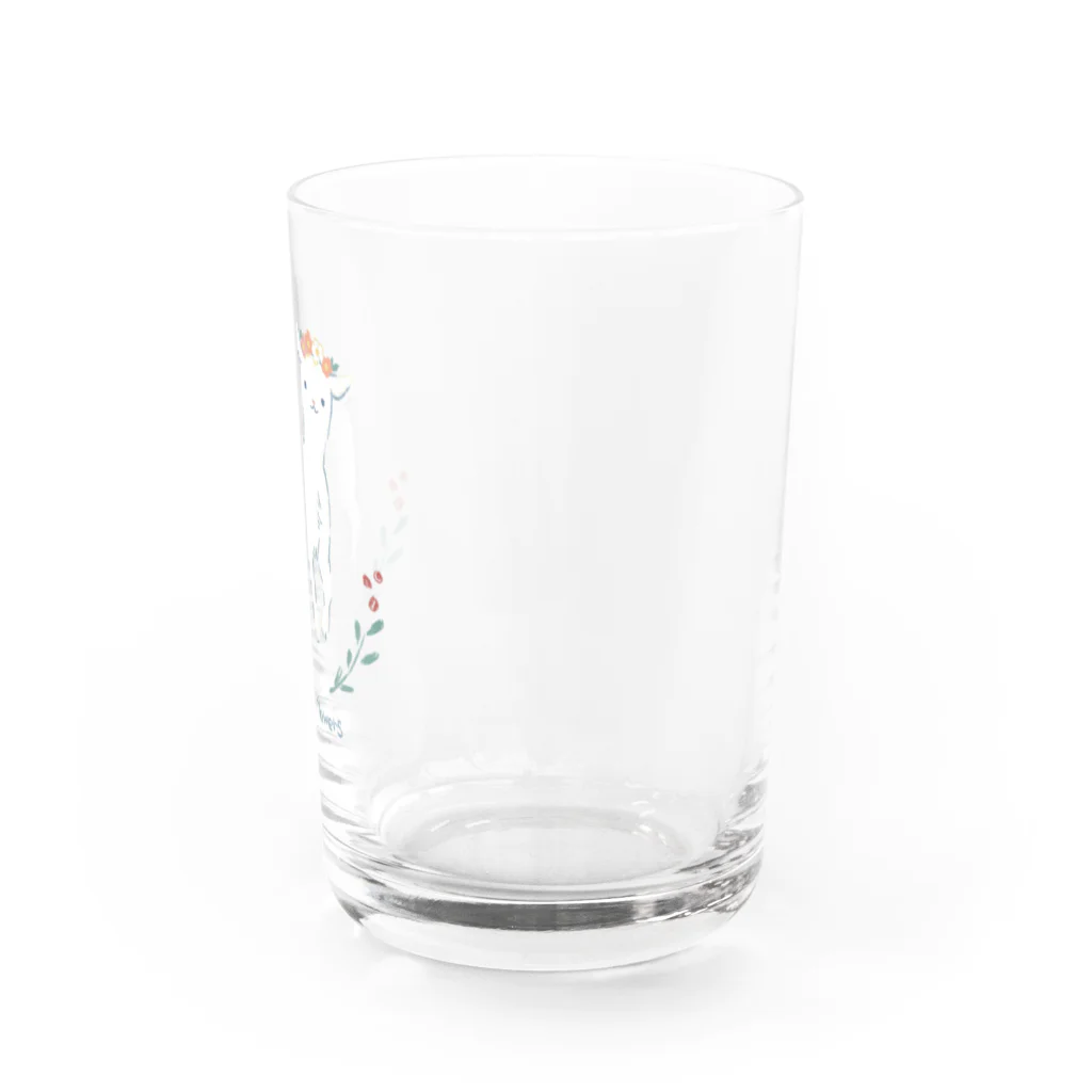 可愛さと暴力のヤギと花 Water Glass :right