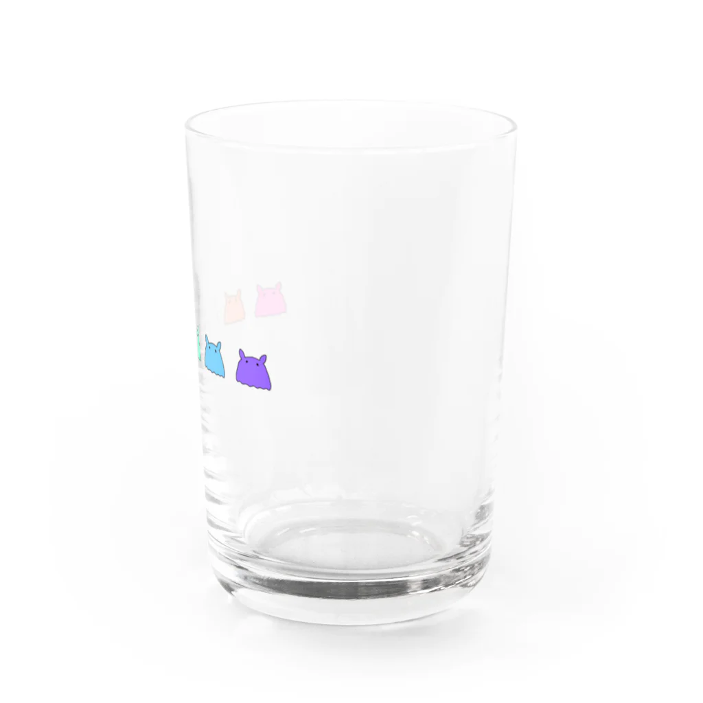 💤ゆめみごこち💤の虹のメンダコちゃんず Water Glass :right