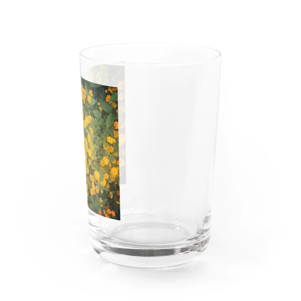 moueewaの黄色い花 Water Glass :right