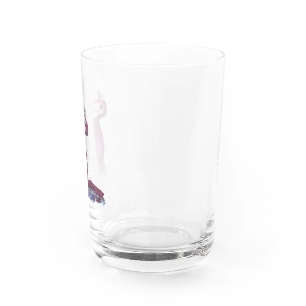 創作工房muccoのはんまーへっどちゃん Water Glass :right