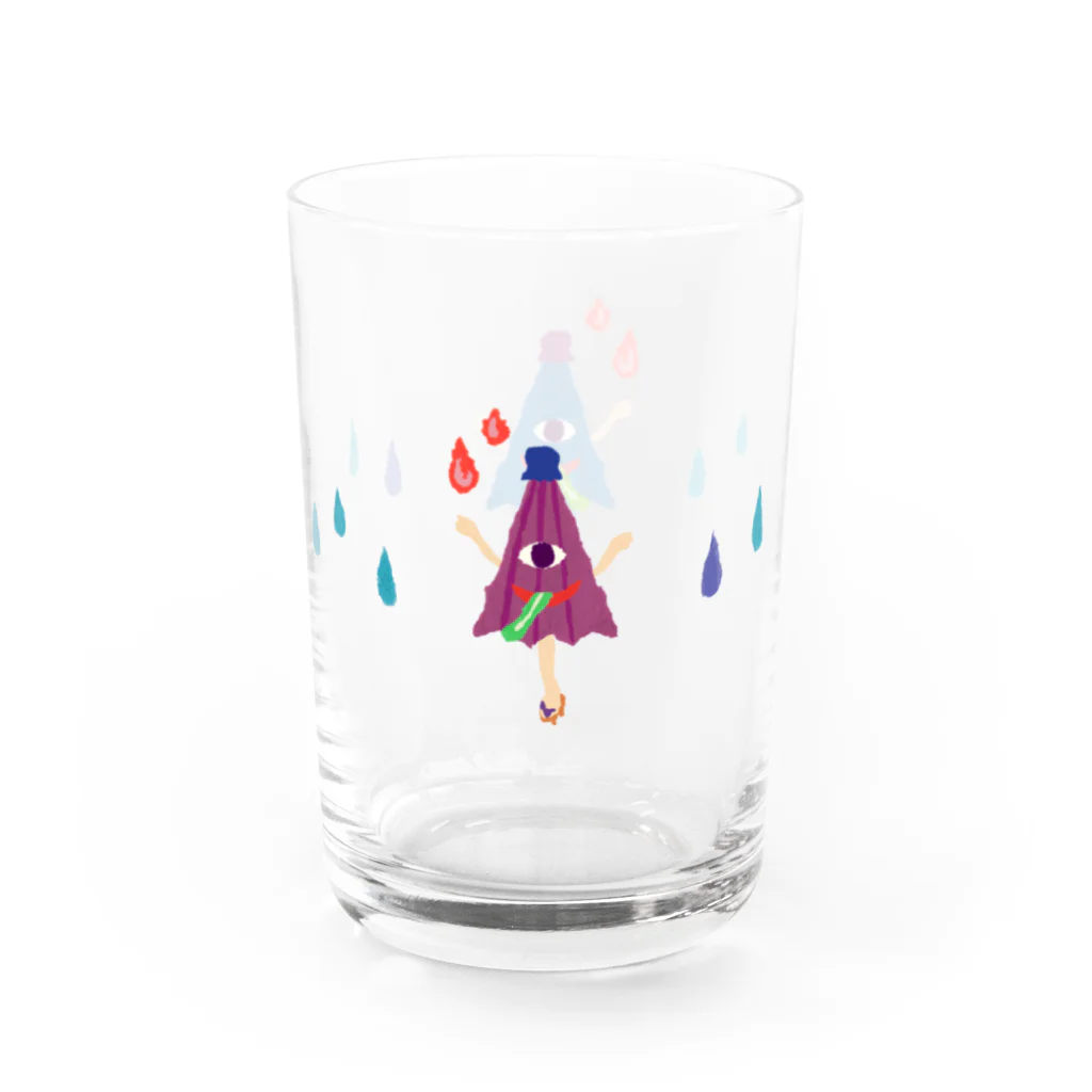 おばけ商店のおばけグラス＜雨降り傘おばけ＞ Water Glass :right