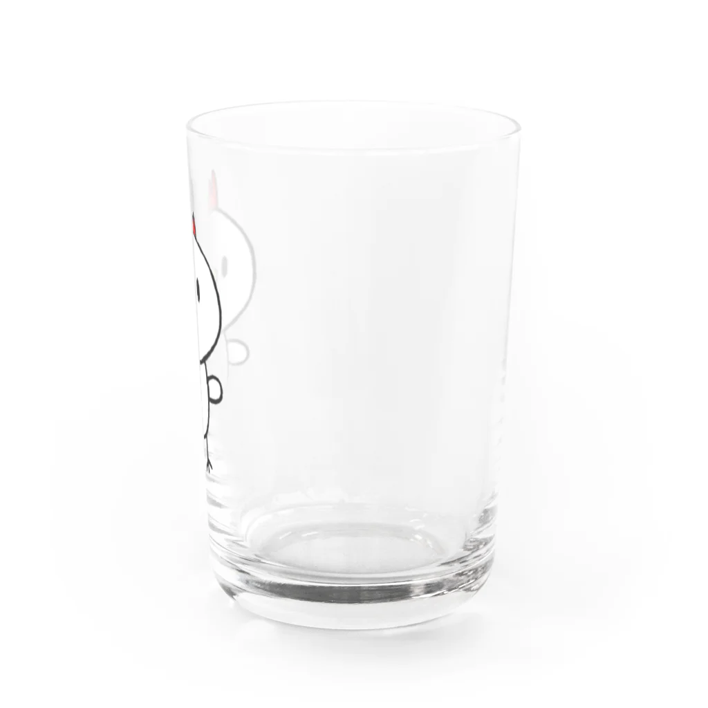 雌鶏商店のかわいいとりの雌鶏 Water Glass :right